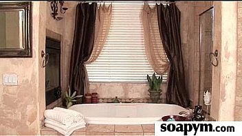 Amazing body in a hot soapy massage 14