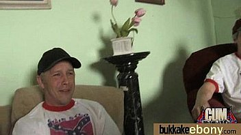 Busty black babe bubble bath group cocksuck 22