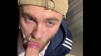 When i’m not working the day job my other job is hanging around public toilets pleasuring meaty dick and draining lads