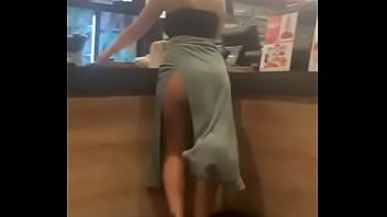 Flashing pawg in public