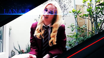 Hot teen plays with her ass