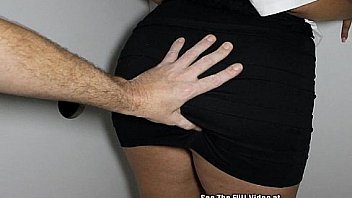 Hot teen with big booty in glory hole