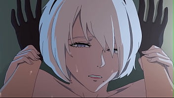 2b gets hot sex hentai video