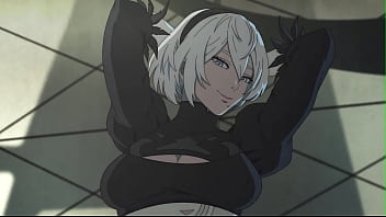 2b gets hot sex hentai video