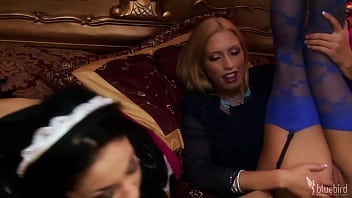 The king has two vaginas to choose from after dinner