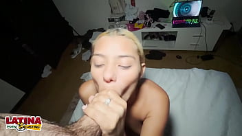 Latina porn casting brace face teen gets pussy stretched cum filled braces