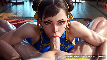 Chun li blowjob fullnelson fuck