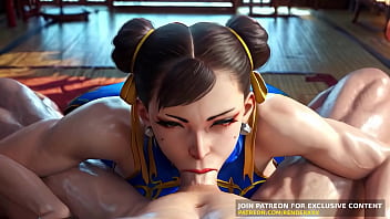 Chun li blowjob fullnelson fuck