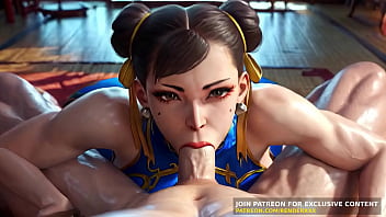 Chun li blowjob fullnelson fuck