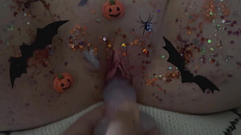 Trick or treat pussy dildo for halloween Trick or treat pussy dildo for halloween