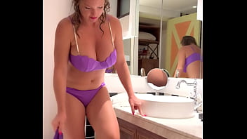 Sexy blonde bombshell in the shower too many bubbles too much hotness lenushkadoll