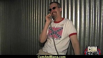 Sexy ebony snatched and group fucked by white dudes 23