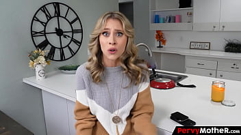 Mom with pretty eyes spotted by her big stepson