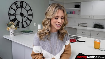 Mom with pretty eyes spotted by her big stepson