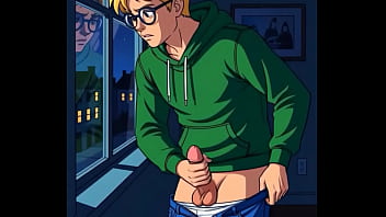 Ai voyeur watches his neighbor through the window