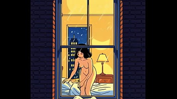 Ai voyeur watches his neighbor through the window