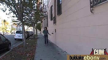 Ebony Babe Sucks Too Many White Cocks 3 thumbnail