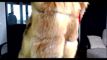 Mature bitch in a fur coat performance by the famous webcam whore and singer aimee hot milf