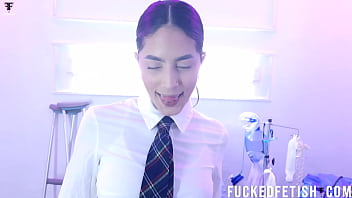 Helena star skinny brunette school