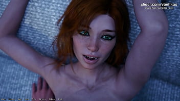Big boobs redhead girlfriend teen hot romantic sex with kissing he cums inside her tight pussy being a dik episode 11 3d animated porn game part #96