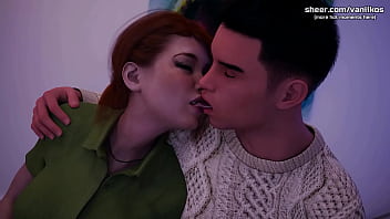 Big boobs redhead girlfriend teen hot romantic sex with kissing he cums inside her tight pussy being a dik episode 11 3d animated porn game part #96