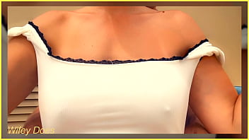 Milf gets boobs grabbed by husband