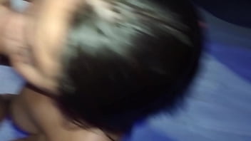 Cheating wife sucking big fat cock of neighbor celebrating his 18yo birthday fucking