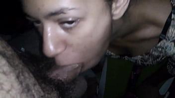 While her husband sleeps in the bed next to her jade sucks her friend