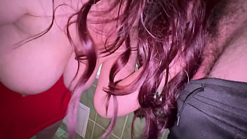 Mature stepmom wanted to wash in the bathroom but her stepson managed to have sex with her