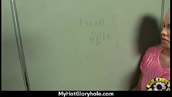 Cute ebony gives a mean blowjob 14