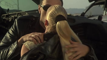 Crazy passionate fuck at the car scrapyard