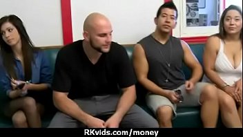 Amateur girl accepts cash for sex from stranger 27