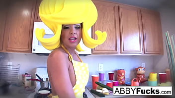 Hot babe masturbates