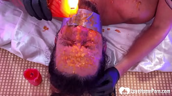 I humiliated him with wax play
