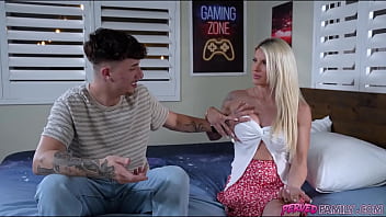 My stepmom caught me trying out pills to make sure my erection stays up for as long as i need then she's like wait stepson i'll help you out