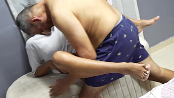 Stepdad fucks his stepdaughter's tight pussy