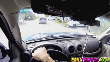 Ava started sucking cock at the parking