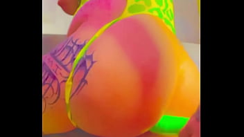 Pretty little fetish freak teacher fucks her ass for cam client