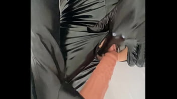 Playing with my dildo and withy my mask only focused on the pussy