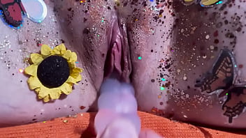 Butterfly fall masturbation and a passionate sex