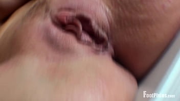 Pixie uses toy on wrinkles sole