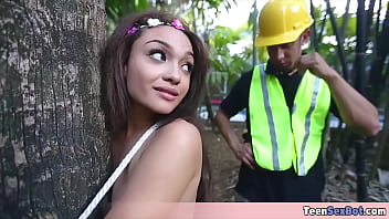 Beautiful skinny teen gets fucked