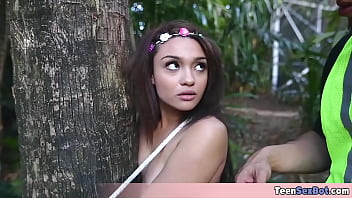 Beautiful skinny teen gets fucked