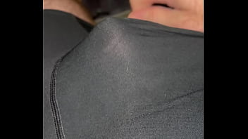 Throbbing and leaking in my compression shorts