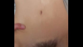 He cum twice in a row on my belly real amateure sex