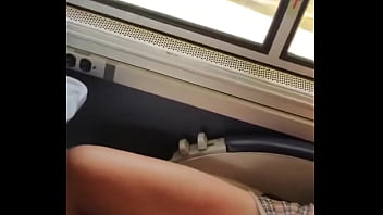 Hot milf sucks cock on train lolapearlisback jayromeroxxx