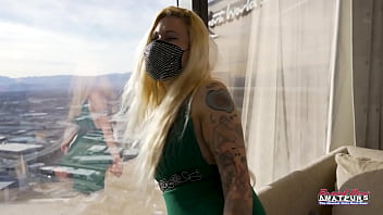 Tattooed blonde cindy crawford gets banged and eats cum