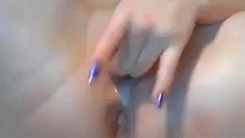 Oozing pussy fingering close up