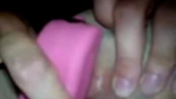 My wife with toy in sexy lingerie masturbating orgasm filthy