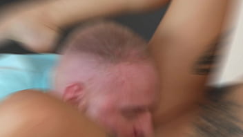 The landlady watches the tenants having anal sex